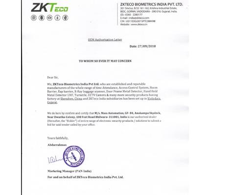 Valisha Certification